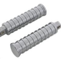 27-0729 - Chrome Light Grooves Footpeg Set by Wyatt Gatling