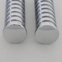 27-0729 - Chrome Light Grooves Footpeg Set by Wyatt Gatling