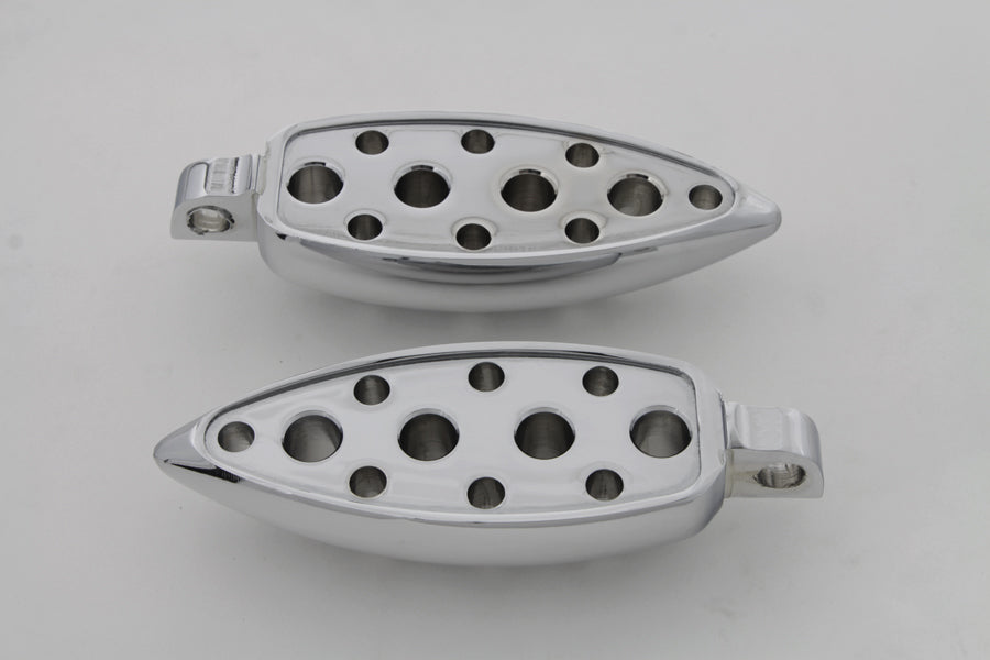 27-0730 - Chrome Tear Drop Footpeg Set by Wyatt Gatling