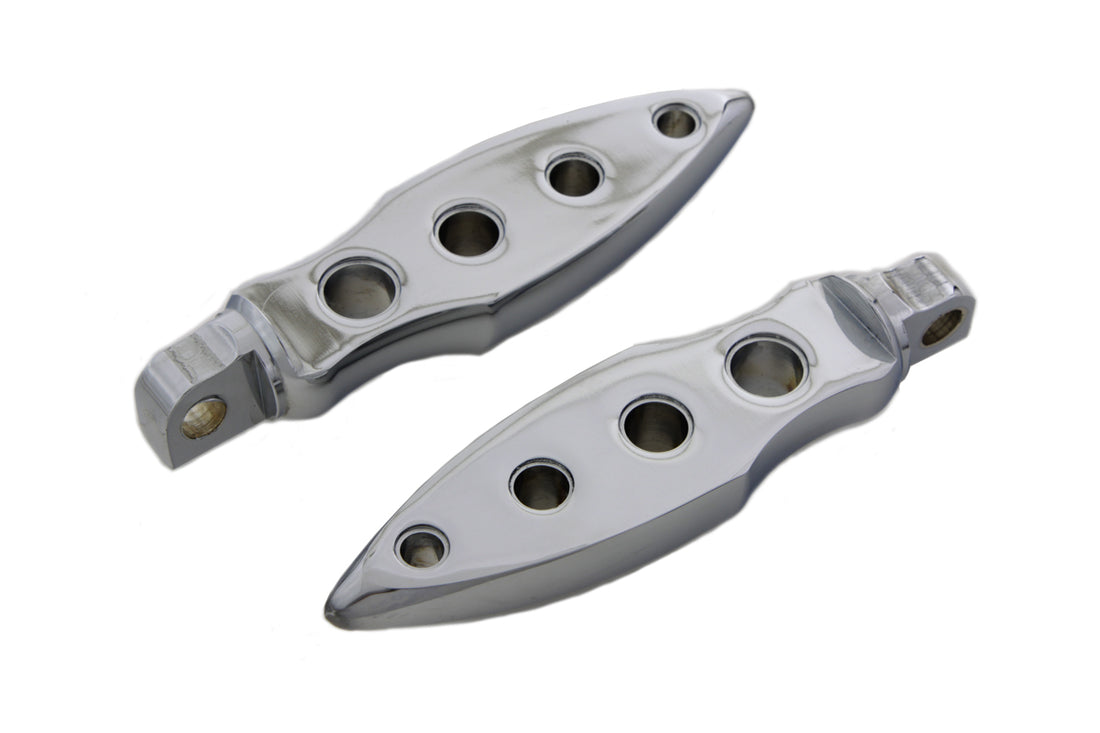 27-0733 - Chrome Dagger Drilled Footpeg Set by Wyatt Gatling