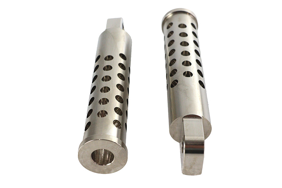 27-0745 - Billet Shooter Style Footpeg Set Nickel Plated by Wyatt Gatling