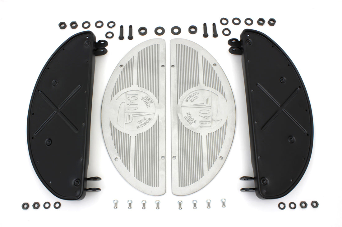 27-0752 - World's Fair Half Moon Footboard Kit by V-Twin