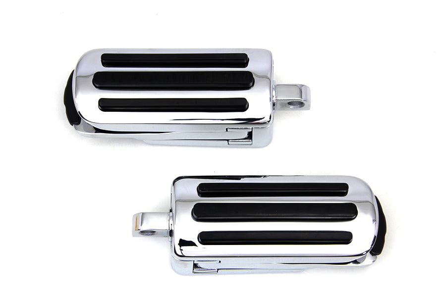 27-0765 - Chrome Footpeg Set with Heel Rest by V-Twin