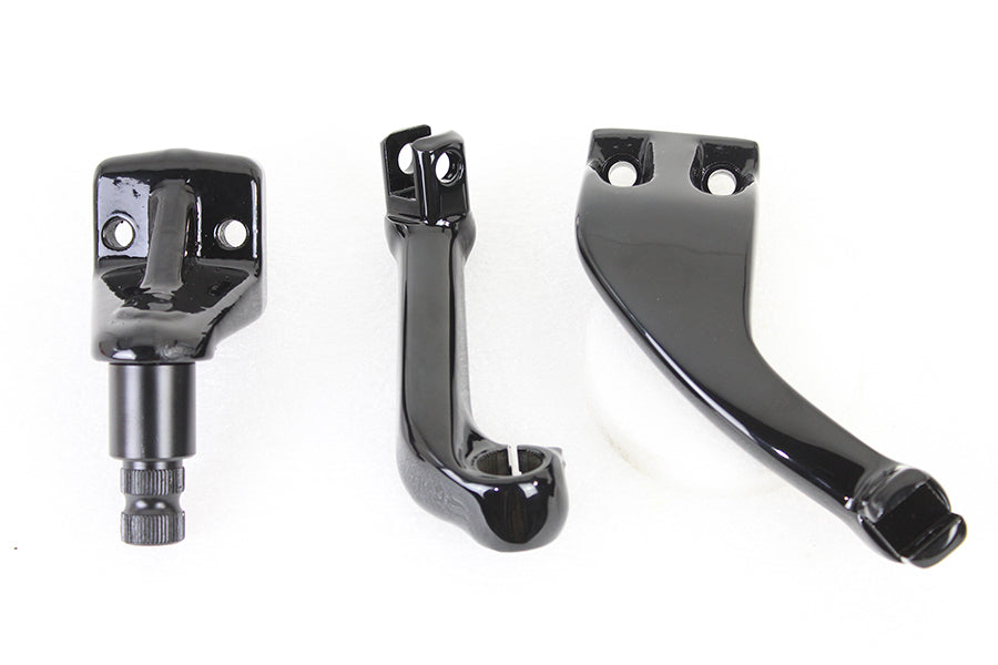 27-0767 - Black Driver Replica Footpeg Mount Set by V-Twin