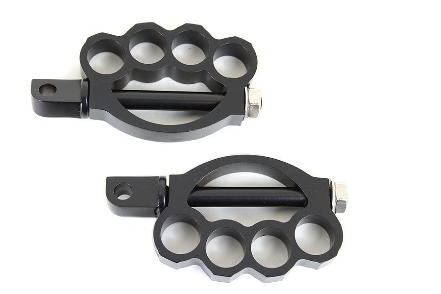 27-0770 - Knuckle Footpeg Set Black by Wyatt Gatling