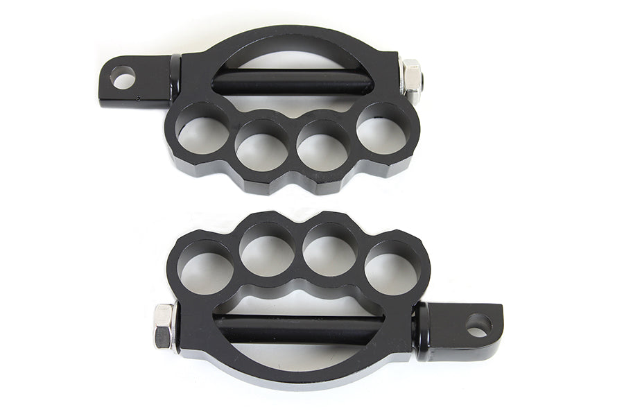 27-0770 - Knuckle Footpeg Set Black by Wyatt Gatling