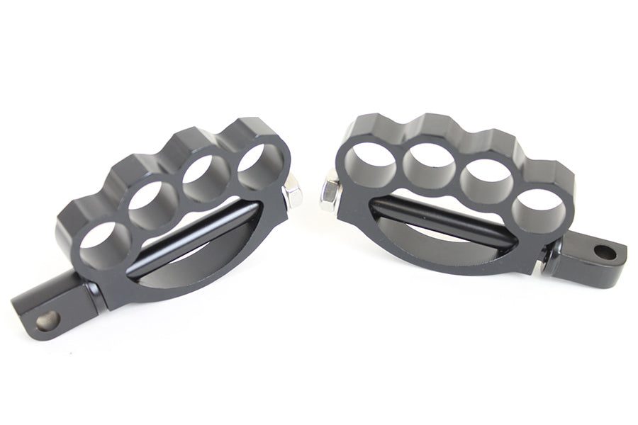27-0770 - Knuckle Footpeg Set Black by Wyatt Gatling