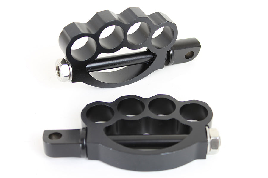 27-0770 - Knuckle Footpeg Set Black by Wyatt Gatling