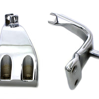 27-0804 - Chrome Driver Footpeg Mount Set by V-Twin
