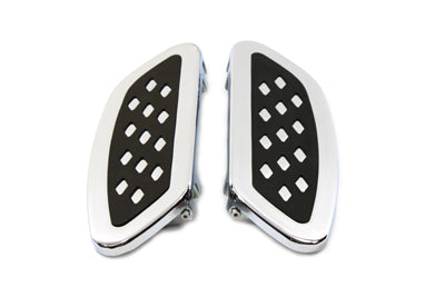 27-0809 - Driver Footboard Set Chrome with Diamond Design by Wyatt Gatling