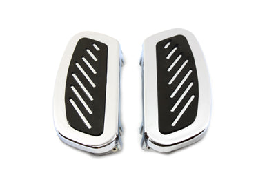 27-0814 - Driver Footboard Set Chrome Streamliner Design by Wyatt Gatling