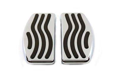 27-0822 - Driver Footboard Set with Wave Design by V-Twin