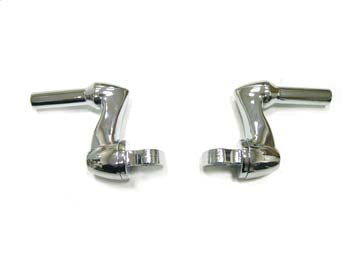 27-0873 - Chrome Footpeg Mount Adjustable Offset by V-Twin