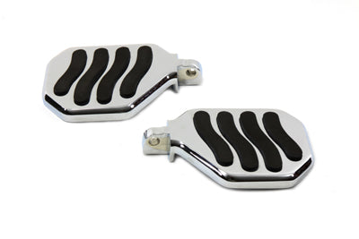 27-0881 - Chrome Mini Peg-board Set with Wave Design by Wyatt Gatling