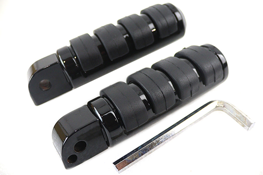 27-0888 - Passenger ISO Footpeg Set Black by V-Twin