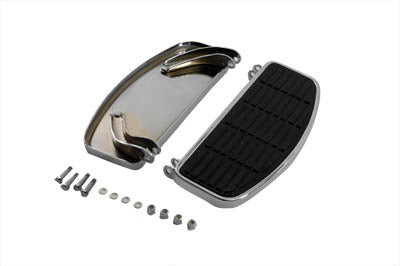 27-0904 - Driver Chrome 'D' Shape Footboard Set by V-Twin