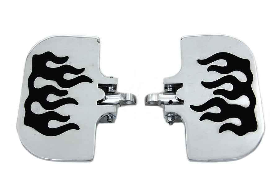 27-0928 - Passenger Mini Footboard Set with Flame Design by Wyatt Gatling