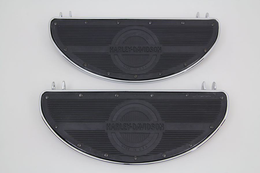 27-0949 - Replica Driver Footboard Set with Logo by V-Twin