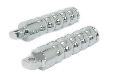 27-0970 - Chrome Hourglass Style Footpeg Set by Wyatt Gatling