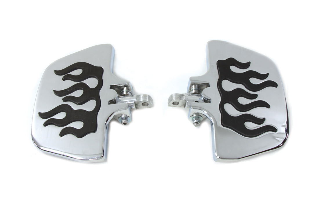 27-0993 - Passenger Mini Footboard Set with Flame Design by Wyatt Gatling