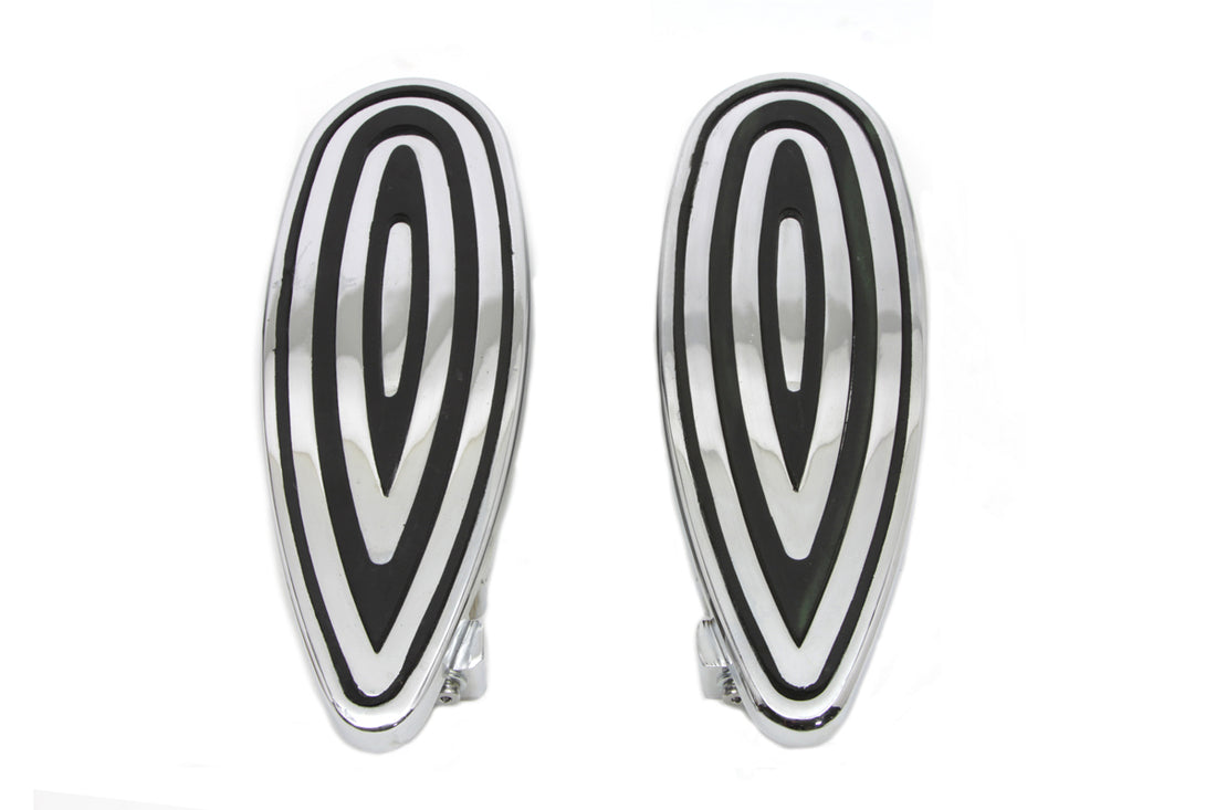 27-0994 - Billet Footboard Set Chrome by Wyatt Gatling