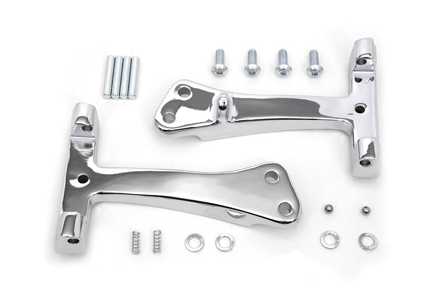 27-1010 - Passenger Footboard Support Chrome by Wyatt Gatling