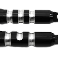 27-1056 - Black Contour Grooved Footpeg Set by Wyatt Gatling