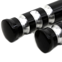 27-1056 - Black Contour Grooved Footpeg Set by Wyatt Gatling