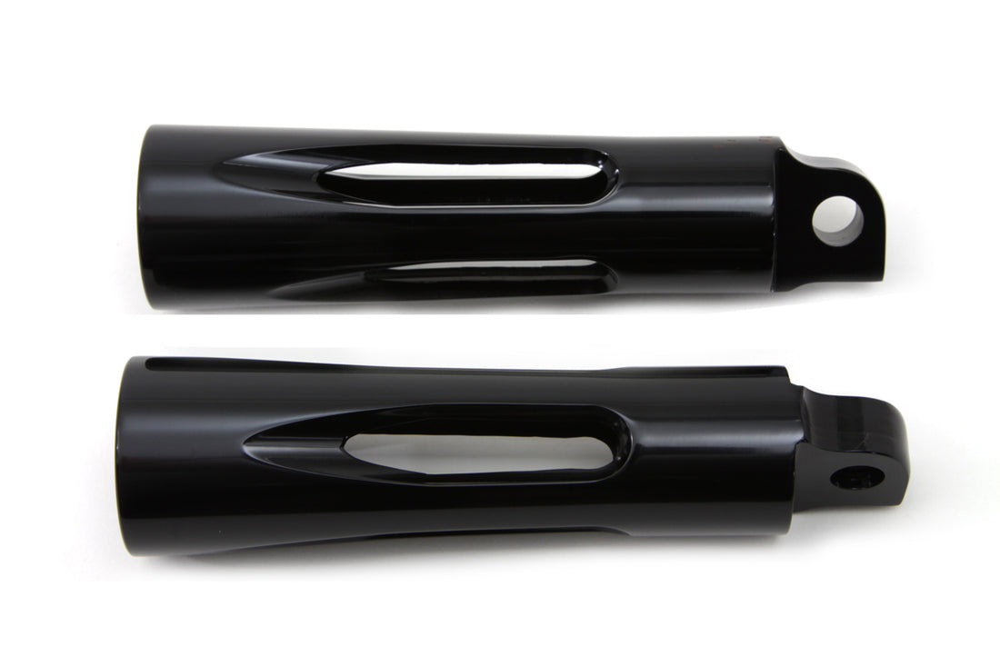 27-1067 - Black Milled Style Footpeg Set by Wyatt Gatling