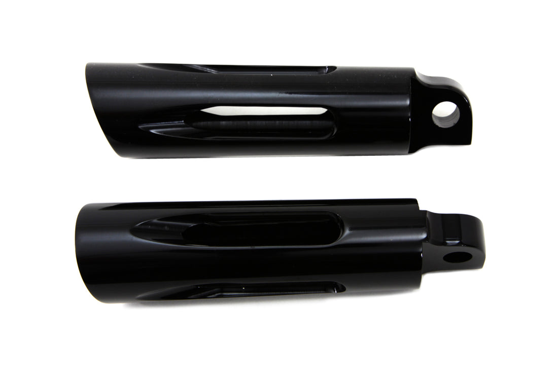 27-1068 - Black Milled Style Slasher Footpeg Set by Wyatt Gatling