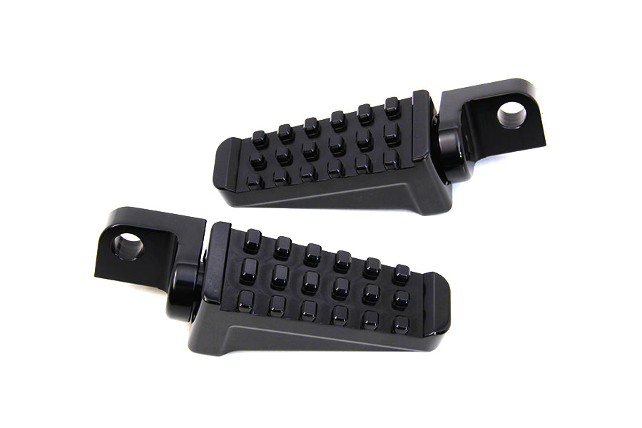 27-1084 - Black Racer Style Footpeg Set by Wyatt Gatling