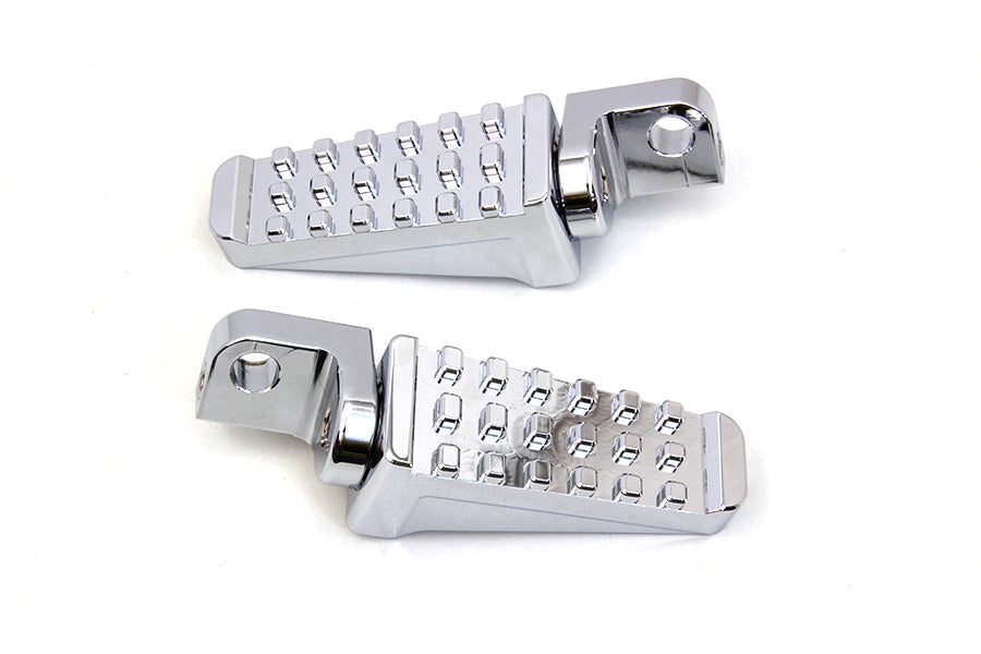 27-1085 - Chrome Racer Style Footpeg Set by Wyatt Gatling