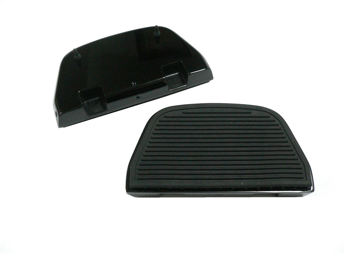 27-1124 - Black Rear Ribbed Passenger Footboard Kit by Wyatt Gatling