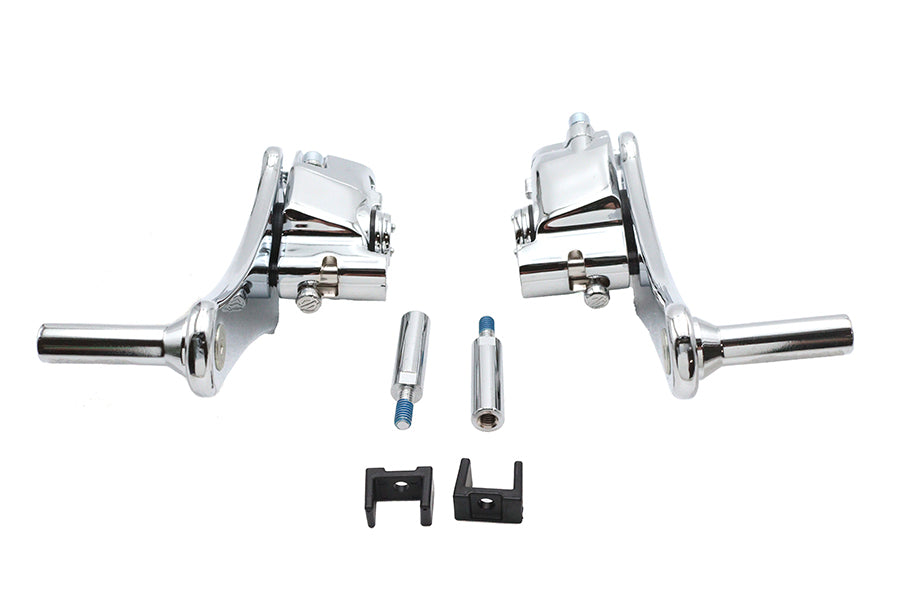 27-1187 - Adjustable Auxiliary Passenger Footpeg Mount Set by V-Twin