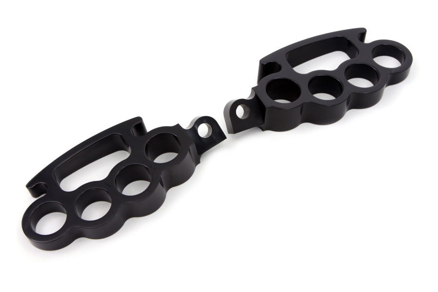 27-1208 - Black Knuckle Footpeg Set by Wyatt Gatling