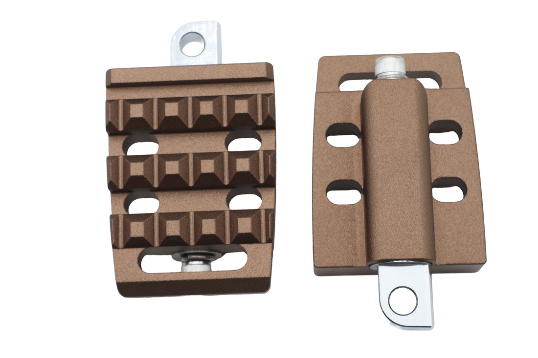 27-1293 - Bronx Passenger Footpeg Set Bronze by V-Twin