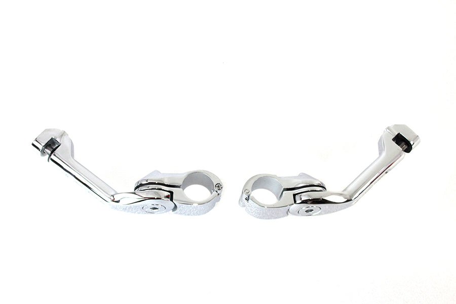 27-1452 - Adjustable Long Footpeg Mount Kit Chrome by Wyatt Gatling