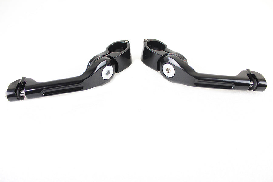 27-1463 - Adjustable Footpeg Mount Kit Black by Wyatt Gatling