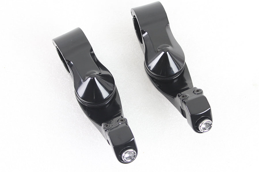 27-1465 - Black Short Angled Footpeg Mount Kit by Wyatt Gatling