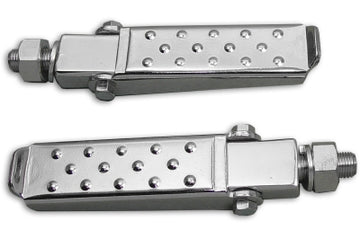 1 inch Clamp On Footpeg Set Chrome