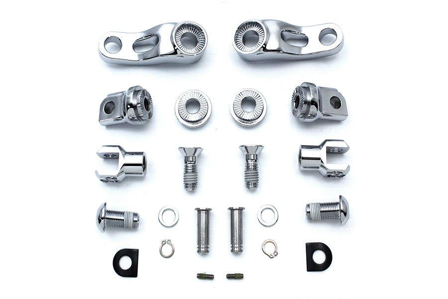 27-1523 - Adjustable Passenger Footpeg Mount Kit Chrome by Wyatt Gatling