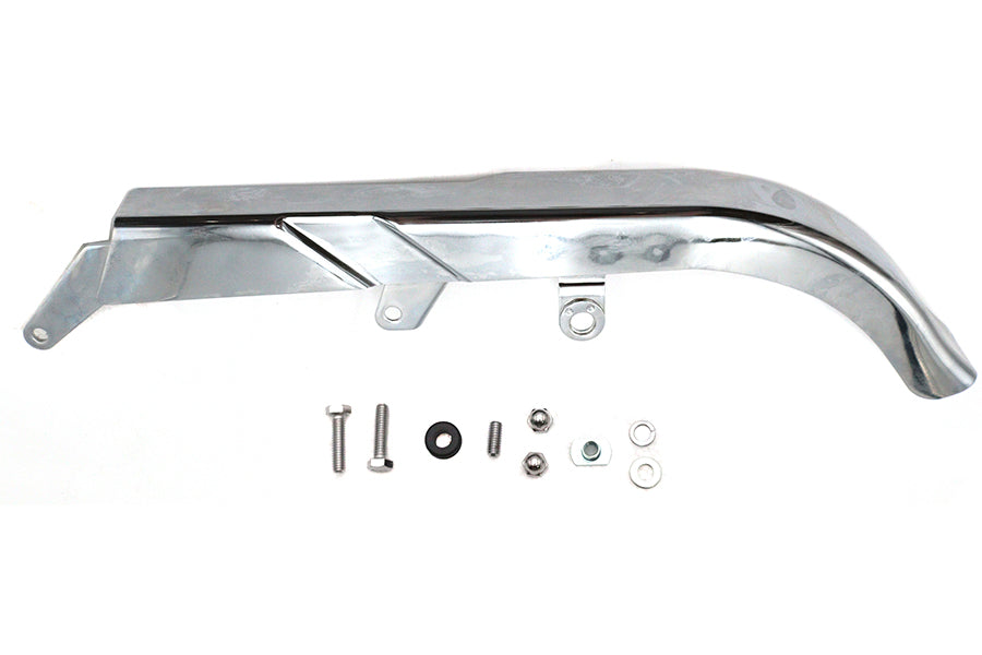 27-1571 - Chrome Rear Belt Guard Upper by V-Twin
