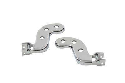 27-1628 - Chrome Buddy Seat Footpeg Bracket Set by Wyatt Gatling