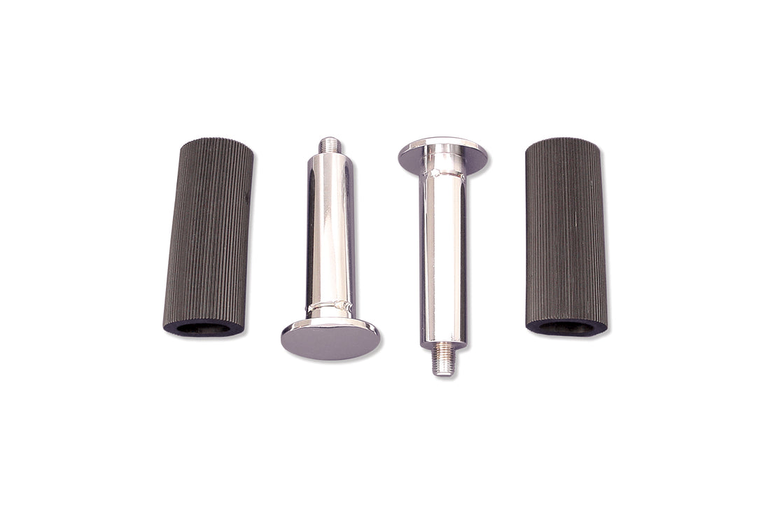 27-1680 - Rear Buddy Seat Footpeg Set Chrome by V-Twin