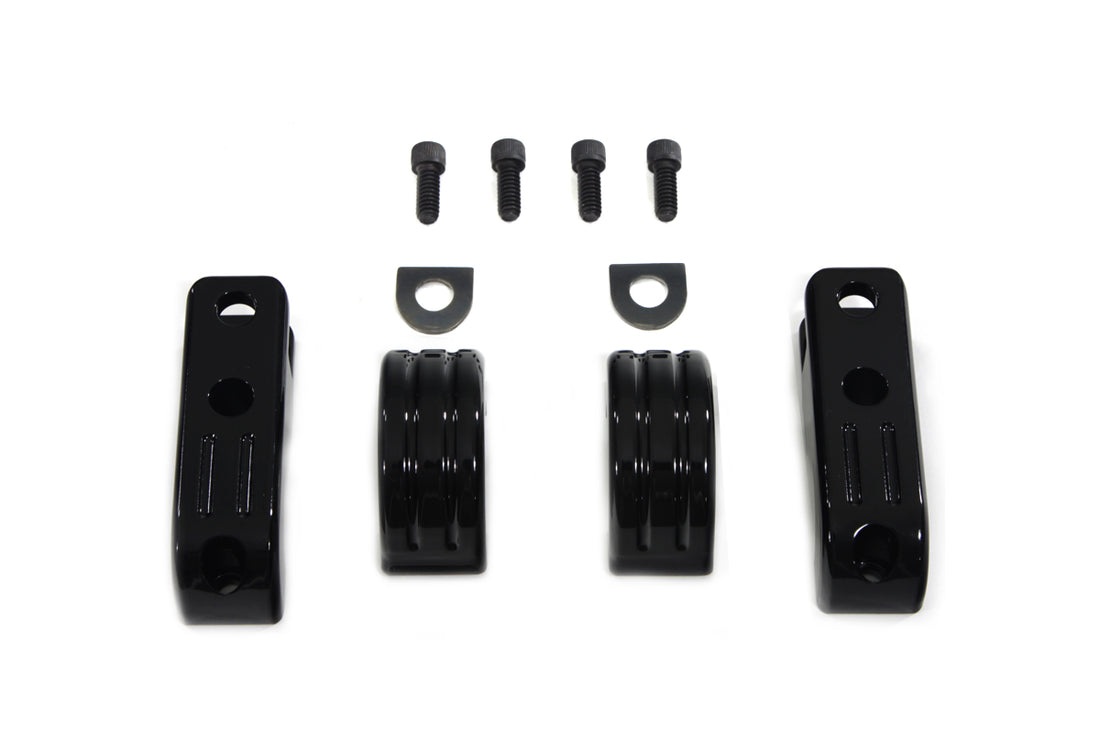 27-1788 - Black Engine Bar Footpeg Mount by V-Twin