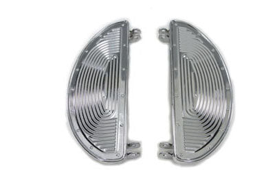 27-1794 - Replica Driver Footboard Set with Inserts by V-Twin