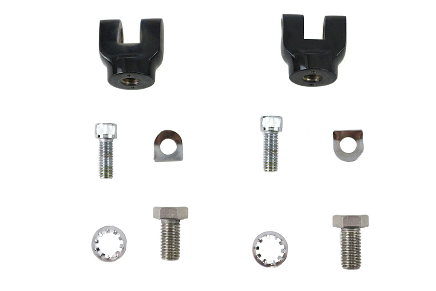 Mini Footpeg Clevis Set Black