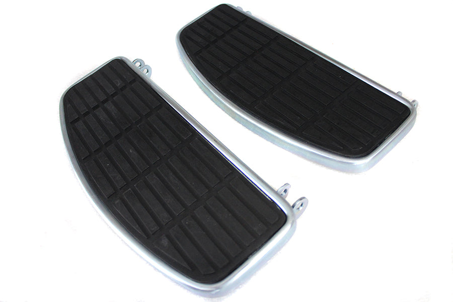 27-1823 - Driver Zinc Plated 'D' Shape Footboard Set by V-Twin