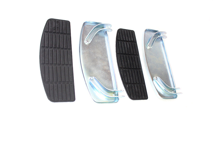 27-1823 - Driver Zinc Plated 'D' Shape Footboard Set by V-Twin