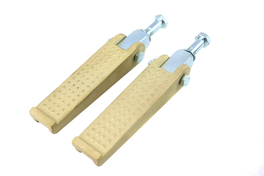 27-1825 - Anderson Chopper Style Footpeg Set Brass by V-Twin